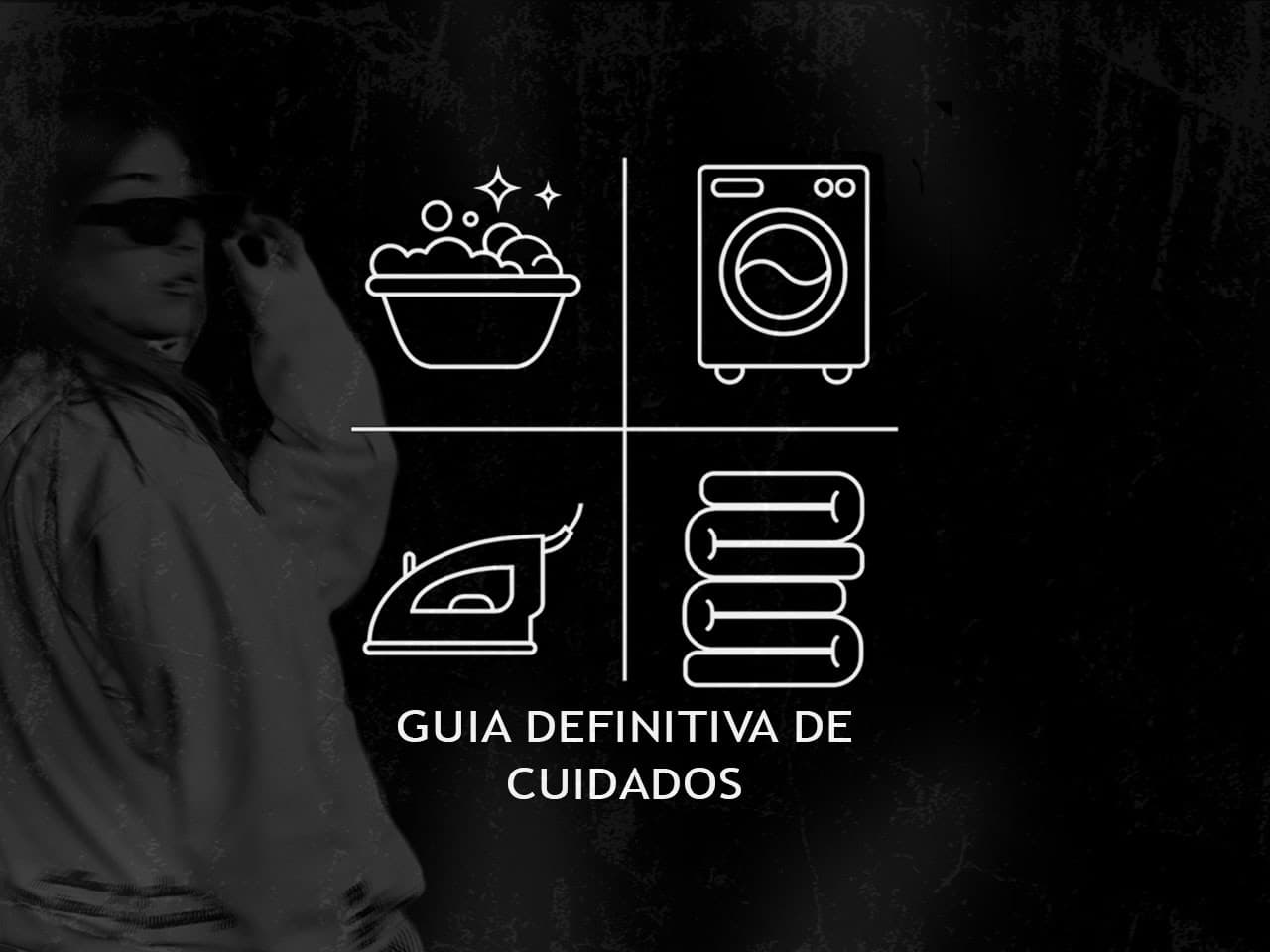 Portada diseñada por el equipo de Busy, para tener una guía de cuidados de ropa profesional.